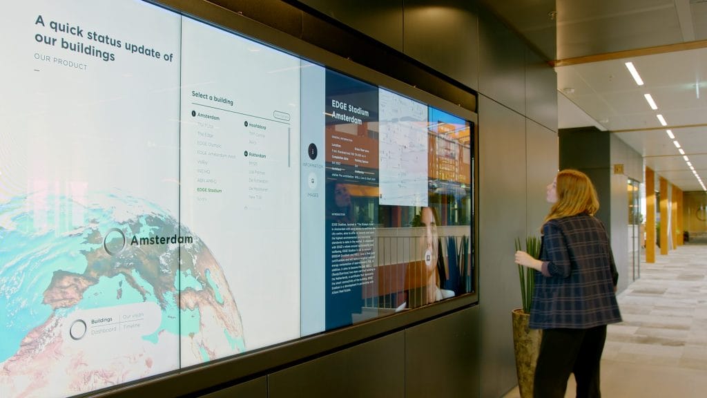 Future ergonomic office design with AI integration at EDGE Workspaces.